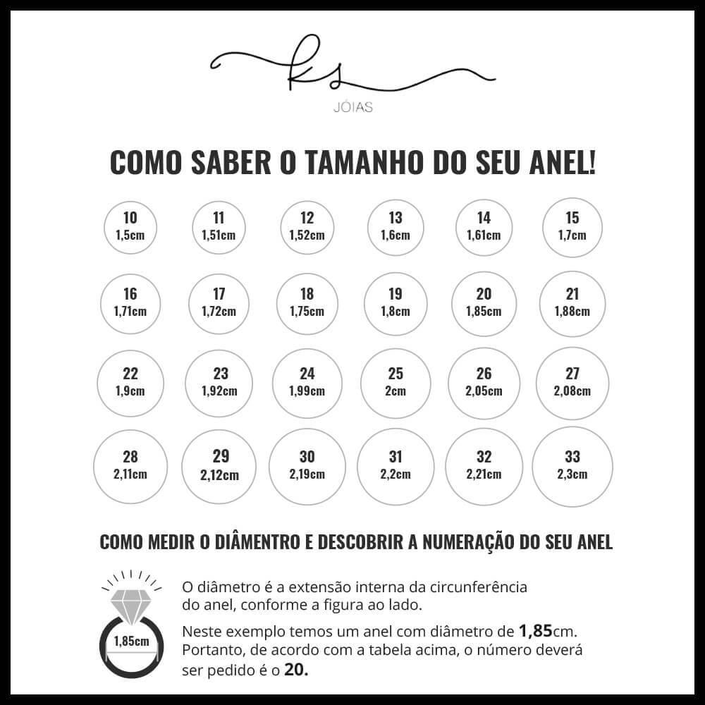 Tamanhos de Anel