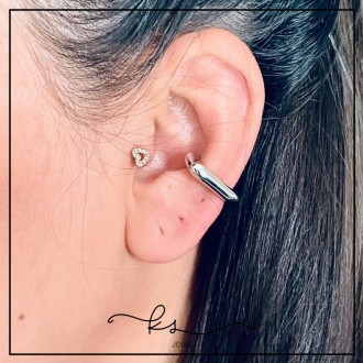 Detalhes do produto piercing rodio tubo retangular